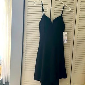Little black dress lace top